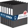 Davis Group Premium Economy 6Pack 3Ring Binders for School or Office RoundRing Binders 1 Inch Black