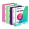 LIMANLIRY 2 Inch Binders Round 2 3 Ring Binder Customizable View Binder with Pockets Assorted Colors 4 Pack