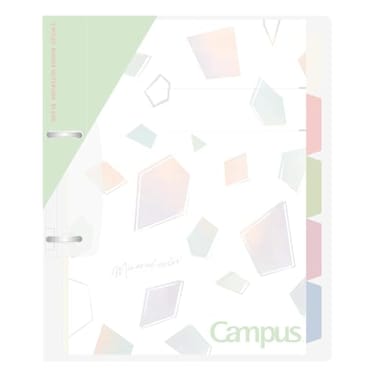 Kokuyo Campus Refillable Notebook B5 Slim 2 Ring Binder Notebook with 5 Subject Dividers 100 Sheets Capacity Suitable for 26 Holes Loose Leaf Paper Mineral Pistachio Green LePP358L4LG