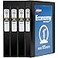 Avery Standard View 3 Ring Binders 1 Round Rings 175Sheet Capacity 14 Inch Wide Spine Black Binders Ideal for Lightweight Organization and Occasional Referencing 4Pack of 19203
