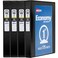 Avery Standard View 3 Ring Binders 1 Round Rings 175Sheet Capacity 14 Inch Wide Spine Black Binders Ideal for Lightweight Organization and Occasional Referencing 4Pack of 19203