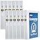 Avery Standard View 3 Ring Binders 1 Round Rings 175Sheet Capacity 14 Inch Wide Spine White Binders Ideal for Lightweight Organization and Occasional Referencing 12Pack of 05711