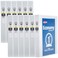Avery Standard View 3 Ring Binders 1 Round Rings 175Sheet Capacity 14 Inch Wide Spine White Binders Ideal for Lightweight Organization and Occasional Referencing 12Pack of 05711