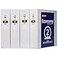 Avery Standard View 3 Ring Binders 2 Round Rings 375Sheet Capacity 28 Inch Wide Spine White Binders Ideal for Lightweight Organization and Occasional Referencing 4Pack of 19202