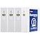 Avery Standard View 3 Ring Binders 3 Round Rings 460Sheet Capacity 35 Inch Wide Spine White Binders Ideal for Lightweight Organization and Occasional Referencing 4Pack of 03360