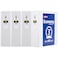 Avery Standard View 3 Ring Binders 3 Round Rings 460Sheet Capacity 35 Inch Wide Spine White Binders Ideal for Lightweight Organization and Occasional Referencing 4Pack of 03360