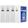 Avery Standard View 3 Ring Binders 3 Round Rings 460Sheet Capacity 35 Inch Wide Spine White Binders Ideal for Lightweight Organization and Occasional Referencing 4Pack of 03360