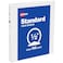 Avery Standard View 3 Ring Binder 05 Round Rings 100Sheet Capacity 07 Inch Wide Spine 1 White Binder Ideal for Lightweight Organization and Occasional Referencing 05706
