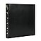 LETVPVOW Vintage Hardback 3 Ring Binder 1 Inch Professional Leather Binder 3 Ring Three Ring Binders Fits 85 x 11 D Ring Binders for Photo Album Home School and Office Supplies Black