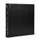 LETVPVOW Vintage Hardback 3 Ring Binder 1 Inch Professional Leather Binder 3 Ring Three Ring Binders Fits 85 x 11 D Ring Binders for Photo Album Home School and Office Supplies Black