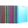 MAKHISTORY Telescoping 3 Ring Binder12PCS Flexible Binder with Customized Front CoverClear Catalog Pocket3 Round Rings Flat Writing Binder 4 Bright Colors