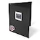 Three Ring Systems Customizable 1Inch 3Ring Binder with Linen Cover Insertable Window Ideal for Photos Portfolios Recipes and Presentations Durable EcoFriendly Made in the USA Dark Gray Linen