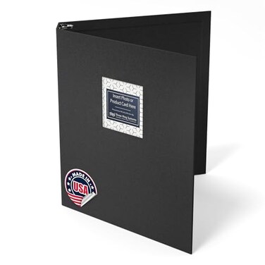 Three Ring Systems Customizable 1Inch 3Ring Binder with Linen Cover Insertable Window Ideal for Photos Portfolios Recipes and Presentations Durable EcoFriendly Made in the USA Dark Gray Linen