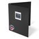 Three Ring Systems Customizable 1Inch 3Ring Binder with Linen Cover Insertable Window Ideal for Photos Portfolios Recipes and Presentations Durable EcoFriendly Made in the USA Dark Gray Linen