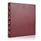 LETVPVOW Vintage Hardback 3 Ring Binder 1 Inch Professional Leather Binder 3 Ring Three Ring Binders Fits 85 x 11 D Ring Binders for Photo Album Home School and Office Supplies Dark Red