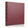 LETVPVOW Vintage Hardback 3 Ring Binder 1 Inch Professional Leather Binder 3 Ring Three Ring Binders Fits 85 x 11 D Ring Binders for Photo Album Home School and Office Supplies Dark Red