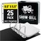 Ring Binder Depot Playbill Binder with Sleeves 25 Sheet Protectors Broadway and Theatre ShowBill Holder Fits 55 x 85 Programs 3 Ring DRing AcidFree Archival Musical Theater Gift Black
