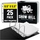 Ring Binder Depot Playbill Binder with Sleeves 25 Sheet Protectors Broadway and Theatre ShowBill Holder Fits 55 x 85 Programs 3 Ring DRing AcidFree Archival Musical Theater Gift Black