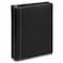 Ring Binder Depot Twain Black Contrast Stitched Vegan Leather Binder with Round 1 Inch Capacity Nickel Metal Ring Portfolio Organizer Classic Collection Executive Presentation