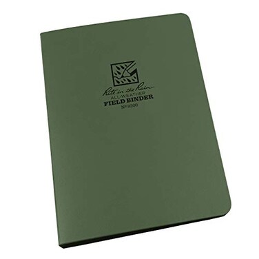 Rite In The Rain Weatherproof 12 Ring Binder 5625 x 7875 Green Binder No 9200