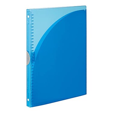 Kokuyo Campus Slide Binder Adapt Slim Double Pockets A4 30 Holes Up to 65 Sheets Light Blue Japan Import RUAP171LB