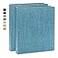 Vienrose 3 Ring Binder 1 Inch Round Rings with Linen Fabric Cover Fits 85 x 11 Inch Paper Durable Organizer for School Office Home Recipes 2 PackBlue
