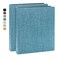 Vienrose 3 Ring Binder 1 Inch Round Rings with Linen Fabric Cover Fits 85 x 11 Inch Paper Durable Organizer for School Office Home Recipes 2 PackBlue