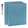 Vienrose 3 Ring Binder 1 Inch Round Rings with Linen Fabric Cover Fits 85 x 11 Inch Paper Durable Organizer for School Office Home Recipes 2 PackBlue
