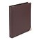 Samsill Classic Collection 3 Ring Leather Binder Executive Presentation Portfolio 1 Inch Holds 200 Sheets Brass Round Ring Burgundy