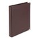Samsill Classic Collection 3 Ring Leather Binder Executive Presentation Portfolio 1 Inch Holds 200 Sheets Brass Round Ring Burgundy