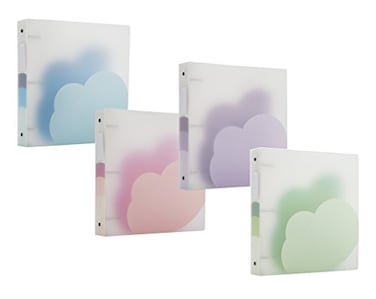 Filexec Products Cloud Ring Binder 2 Pack of 4 504956459 Green