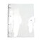 Mogoostry A4 Clear Soft PVC Round Ring Binders Dia 25mm 4Ring Binder Cover with Snap Button Closure for Loose Leaf Journal Planner Albums DIY A44 Holes247x320mm