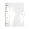 Mogoostry A4 Clear Soft PVC Round Ring Binders Dia 25mm 4Ring Binder Cover with Snap Button Closure for Loose Leaf Journal Planner Albums DIY A44 Holes247x320mm