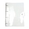 Mogoostry A4 Clear Soft PVC Round Ring Binders Dia 25mm 4Ring Binder Cover with Snap Button Closure for Loose Leaf Journal Planner Albums DIY A44 Holes247x320mm