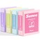 SUNEE 3 Ring Binder 3 Inch 4 Pack 3 Large Clear View Binders Three Ring PVCFree Fit 85x11 Inches for School or Office Supplies Assorted Pastel