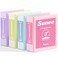 SUNEE 3 Ring Binder 3 Inch 4 Pack 3 Large Clear View Binders Three Ring PVCFree Fit 85x11 Inches for School or Office Supplies Assorted Pastel