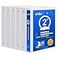 ViVin 3 Ring Binder 2 Inch Sturdy 2Round Ring Binder with 2 Interior Pockets Clear View Cover PVCFree Fits 400 Sheets of 85 x 11 Paper Office Home School 6 Pack White