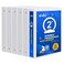 ViVin 3 Ring Binder 2 Inch Sturdy 2Round Ring Binder with 2 Interior Pockets Clear View Cover PVCFree Fits 400 Sheets of 85 x 11 Paper Office Home School 6 Pack White