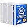 ViVin 3 Ring Binder 112 Inch Sturdy 15Round Ring Binder with 2 Interior Pockets Clear View Cover PVCFree Fits 300 Sheets of 85 x 11 Paper Office Home School 6 Pack White