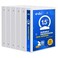 ViVin 3 Ring Binder 112 Inch Sturdy 15Round Ring Binder with 2 Interior Pockets Clear View Cover PVCFree Fits 300 Sheets of 85 x 11 Paper Office Home School 6 Pack White