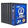 ViVin 3 Ring Binder 2 Inch Sturdy 2Round Ring Binder with 2 Interior Pockets Clear View Cover PVCFree Fits 400 Sheets of 85 x 11 Paper Office Home School 6 Pack Black