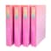 Yoobi 1 Inch Binder Set 3Ring Binders with 2 Pockets Perfect for School or Office Holds up to 220 Sheets 4 Pack Pink Ombre