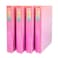 Yoobi 1 Inch Binder Set 3Ring Binders with 2 Pockets Perfect for School or Office Holds up to 220 Sheets 4 Pack Pink Ombre