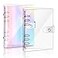 Betinyar 2 PCS A5 Rainbow Soft PVC Notebook Binder Refillable Paper Cover Clear Personal Planner With Loose Leaf A5
