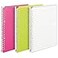 Kokuyo Campus Smart Ring Binders 3 Pack A5 Vivid Colors Binder Notebooks Up to 25 Sheets 20 Holes Slim Binder Folder with 10 Campus Sarasara Looseleaf Paper Each for Study and Journal Japan Import