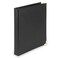 Samsill Leather Binder Classic Collection 3 Ring Executive Presentation Portfolio 1 Inch Holds 200 Sheets Brass Round Ring Black