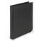 Samsill Leather Binder Classic Collection 3 Ring Executive Presentation Portfolio 1 Inch Holds 200 Sheets Brass Round Ring Black