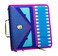 Case it Caseit The Dual 2in1 Zipper Binder Two 15Inch DRings 600 Sheet Capacity Pencil Pouch Multiple Pockets School Office Organizer with Shoulder Strap Dual101 Monster Design Purpal