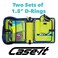 Case it Caseit The Dual 2in1 Zipper Binder Two 15Inch DRings 600 Sheet Capacity Pencil Pouch Multiple Pockets School Office Organizer with Shoulder Strap Dual101 Monster Design Purpal