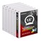 COMIX Sturdy 3 Ring Binder 15 inch with Clear View Cover 112 Round Ring View Binder PVCFree 24mmThick 300 Sheets Capacity of US Letter Size Paper Office School Supplies 6 Pack White